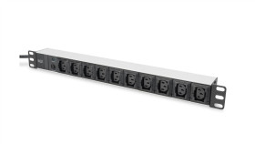 Listwa Zasilająca Pdu 19 Rack 10X Gniazdo C13 2M 1X Wtyk C14 10A Zab....