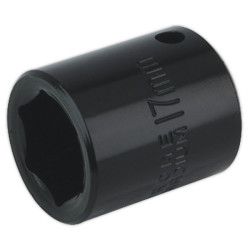 Sealey IS3817 Impact Socket 17mm 3/8&quot;sq Drive