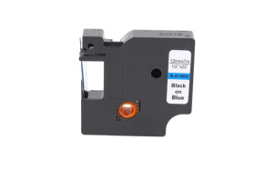 Taśma D1 45016 do drukarki DYMO 12mm 7m niebieska taśma czarny nadruk