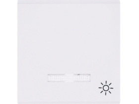 LUMINA Klawisz kontrolny z symbolem "światło" biały WL6120 HAGER
