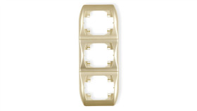 Trend Ramka Pionowa Potrójna Złoty 6Rv-3