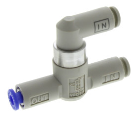 Pneumatyczny zawór wahadłowy, AND, Rura, 4mm, 120L/min, 1 MPa