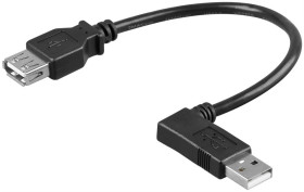 Przedłużacz USB 2.0 Hi-Speed 90 - Długość kabla 0.3 m