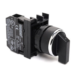 Przycisk pokrętny, 1NO, 0-I stabilny, 90 stopni, T0-B100T20