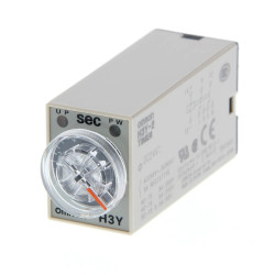 Timer Relay Szyna DIN 24V dc DPDT 2-stykowy Omron DPDT 0.04 s → 3h H3Y-2 jednofunkcyjny