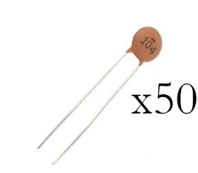 Opencircuit 100nf 50V Ceramic capacitor - 50 pcs