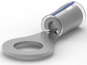 Insulated ring cable lug, 1.25-2.0 mm², AWG 16, 6.73 mm, M6, natural, 53419-1