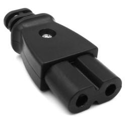 Wtyk zasilający AC 230V ósemka RTV 2-pin na kabel przewód do radia, TV