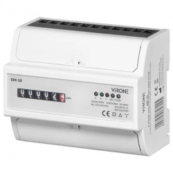 3-fazowy analogowy wskaźnik zużycia energii elektrycznej, 100A, 7 modułów, DIN TH-35mm,EM-10