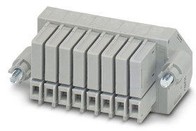 Wtykowy blok zaciskowy Wtyk zaciskowy Phoenix Contact Szyna DIN 15A Wstawienie w listwie podstawowej