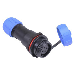4 Pin Waterproof W13 Female Socket Cable Connector IP68
