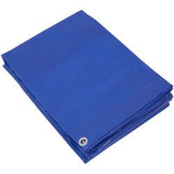 Sealey TARP5070 Lightweight PE Tarpaulin 5.49 x 7.32m - Blue