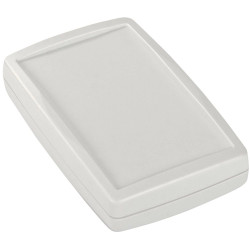 ABS handheld enclosure, (L x W x H) 97.85 x 60 x 18.9 mm, light gray (RAL 7035), IP54, BYB-3-90H0033