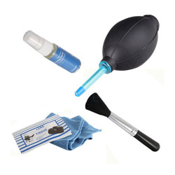 Zestaw czyszczący do optyki 5in1 DELUX Aparatów Foto-gruszka,pędzel,płyn