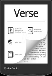 PB629-M-WW-B Verse e-book reader, Mist Grey