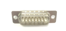 Złącze D-Sub 15-pinowe Męski Proste Montaż na panelu raster 2.77mm Pozłacanie