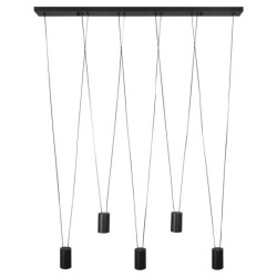 Lampa wisząca Toledo czarna 5xGU10 Light Prestige