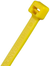 Cable tie, releasable, PA, (L x W) 188 x 4.8 mm, bundle-Ø 1.5 to 47.8 mm, yellow, -60 to 85 °C, PLT2S-C4Y