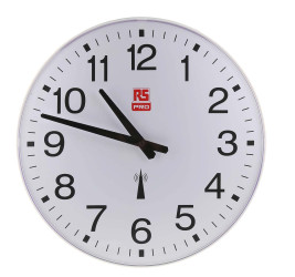 Zegar Biały Ścienny Analogowy Tak, Plastikowe, Akumulator RS PRO