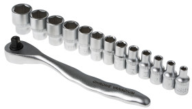 Zestaw nasadek rozmiar napędu 1/4 in elementy: 14 RS PRO typ napędu Kwadratowy