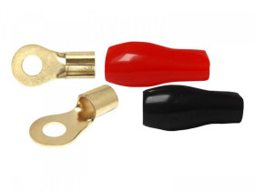 1x Konektor oczko 10mm na kabel 35mm2 2GA KM56 czarny lub czerwony...