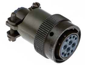 Złącze 12-pinowe Męski ITT Cannon Żeński Montaż na kablu rozmiar 14