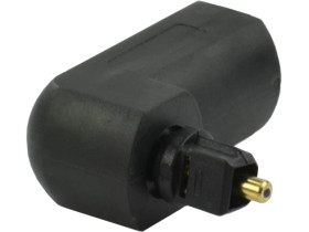 Przejście Adapter optyczny TOSLINK (wtyk / gniazdo) kątowy typu Przedłużacz