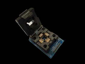 Adapter TQFP44 na DIP40 +ISP + JTAG