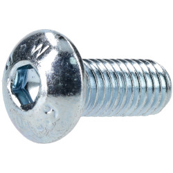 R-TECH 337343 M5 X 12 Hex Socket Button Screws Steel BZP - Pack Of 100