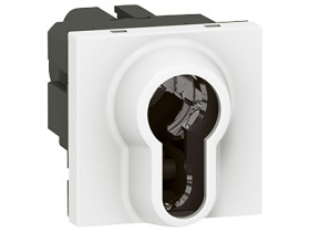 MOSAIC Wyłącznik na klucz trójpozycyjny do zamka 069795 2-modułowy biały 077075 LEGRAND