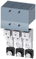 Przyłącza tunelowe do podłączenia 2 przewodów Cu/Al z osłoną 2x70-300 mm2 3P do 3VA13/14/23/24 3VA9403-0JJ23