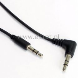 Jack 3,5 WT-WT 0,5m kątowo-prosty Cabletech