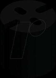 MAH 505 LED spacer for 5 mm LEDs, Ø 5,1 x 5,0 mm, PVC, black