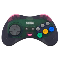 Retro-Bit Official SEGA Saturn 8-Button 2.4Ghz Wireless Arcade Pad - Grey [Discontinued]