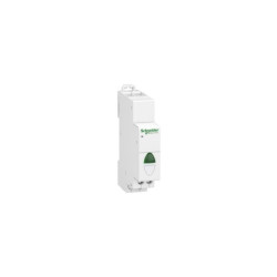 Lampka sygnalizacyjna 1-fazowa zielona 110-230V na szynę TH-35 A9E18321 Schneider Electric