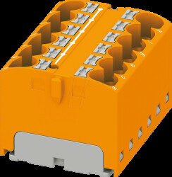 3273830 PTFIX distributor block, 12x4, orange