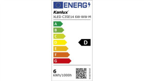Żarówka Led E14 Xled C35e14 6W-Ww-M 810Lm 2700K Barwa Ciepła 29622