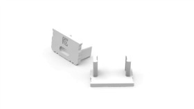 Zaślepka Do Profilu Aluminiowego 10Mm Nawierzchniowego Biała 20Szt