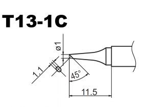 Grot T13-1C ścięty