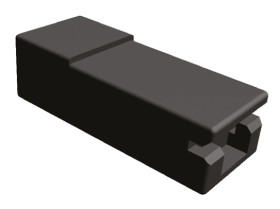 Obudowa do konektorów zaciskanych Wtyczka -pinowe Czarny 22.9mm