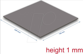 18472 Thermal pad, 3.2 W/mk, 100 x 100 x 1.0 mm, Low Oil Bleeding