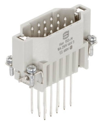 Harting 09210152601 Wstawka pinowa męska 15 złącze kątowe 1 szt.