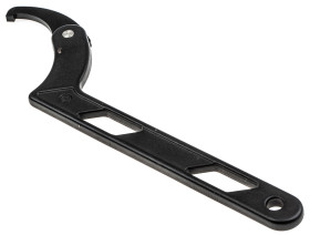 Klucz hakowy, oksydowany, materiał: Stal chromowo-wanadowa, RS PRO