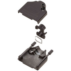 MH 6560-0815-03 D-SUB Housing 25 Pins Metal 180&#xB0; Black