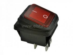 Przeł. kołys. hermet. stabilny ON-OFF 2-tory LED