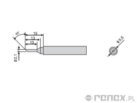Grot do lutownicy GOOT PX-201 - 2C