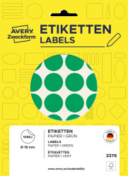 3376 Marking dots, Ø 18 mm, green, permanent