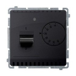 Simon Basic Regulator temperatury z czujnikiem wewnętrznym grafit matowy BMRT10W.02/28