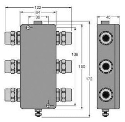 Moduł dystrybutora Turck JBBS-48-T415B/EX 6611421 1 szt.