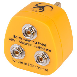 Antistat 070-0011 Earth Bonding Plug 3 x 10mm Studs - UK